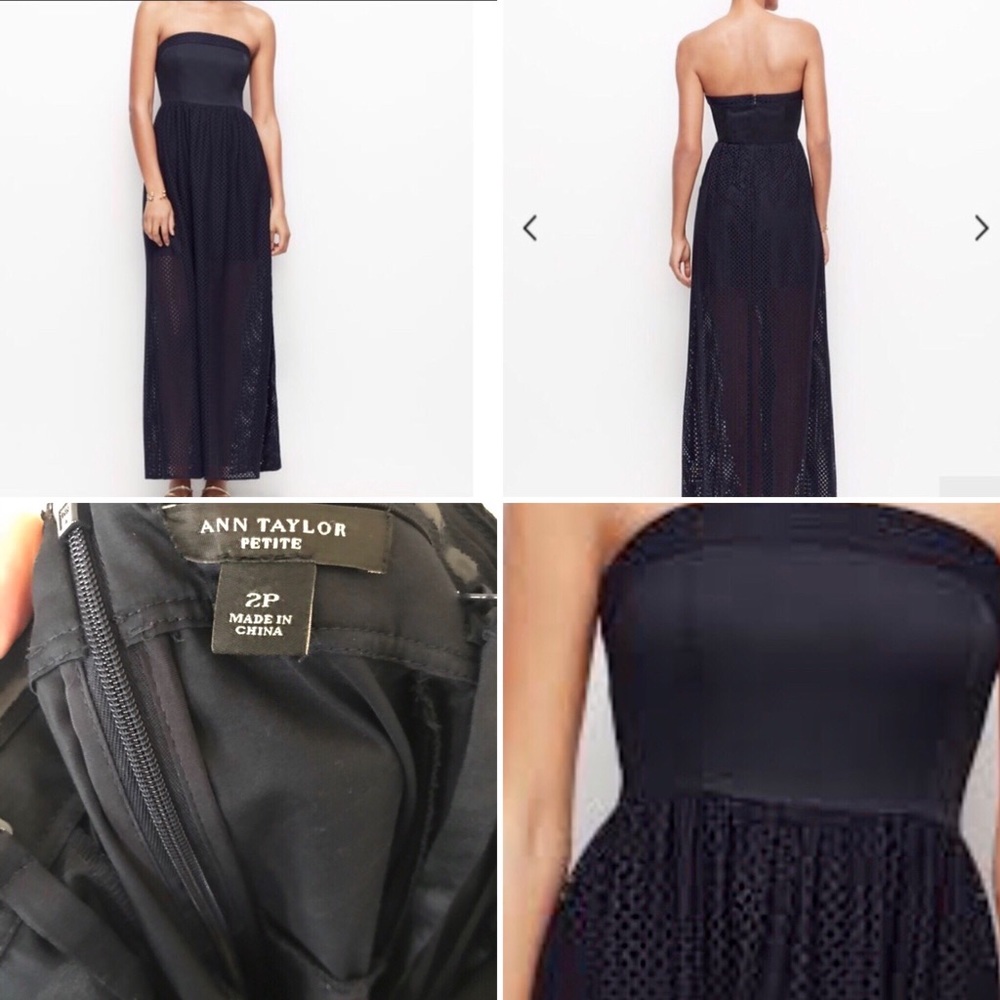 NEW Ann Taylor Eyelet Maxi detail 2P